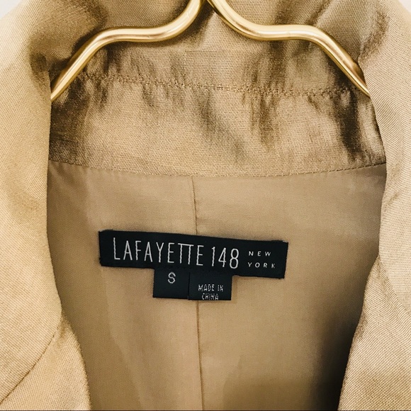 LAFAYETTE 148 {S} Gold Jacket with Sash - Picture 3 of 8